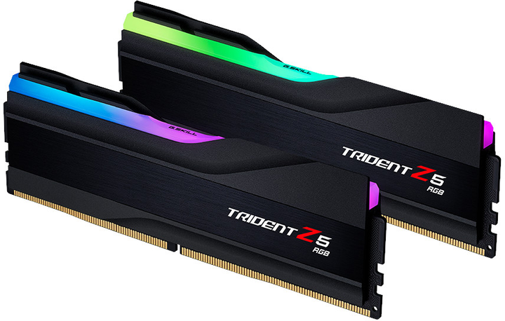 Pamięć RAM G.Skill DDR5-5600 32768MB PC5-44800 (Kit of 2x16384) Trident Z5 RGB Black (F5-5600J2834F16GX2-TZ5RK) - obraz 4