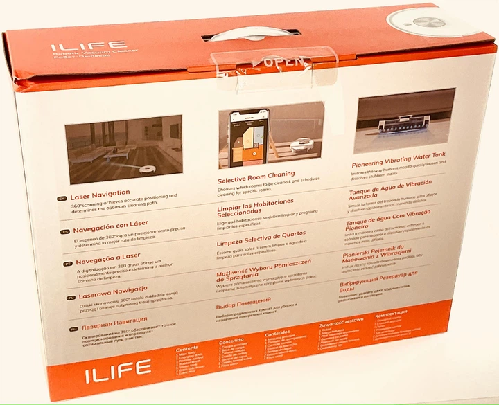 Робот-пилосос ILIFE L100 білий для сухого та вологого прибирання з підтримкою Wi-Fi - Фото 4 Робот-пилосос ILIFE L100 білий для сухого та вологого прибирання з підтримкою Wi-Fi - зображення 4