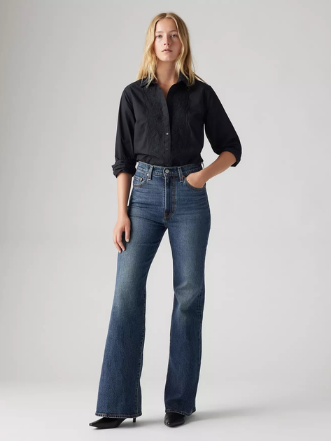 Джинси Кльош жіночі Levi`s Ribcage Bell Jeans A7503-0019 26-32 Romantic Story (5401187001494) - зображення 3