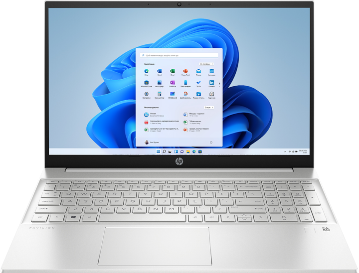 Laptop HP Pavilion 15-eh3005nw (9S4R6EA) Silver - obraz 1