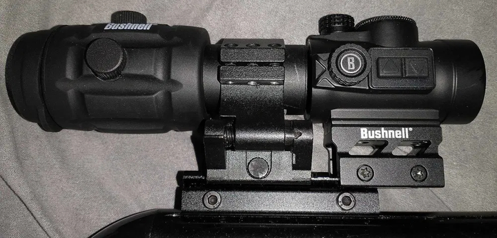 Комплект Коліматор Bushnell Optics TRS-26 3 МОА + Магніфер Bushnell Transition 3x24 - зображення 2