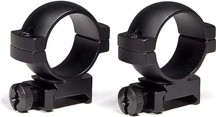 Кільця VORTEX HUNTER 30мм 2 Гвинта 30MRNG-M Середні Матові Чорні - зображення 1