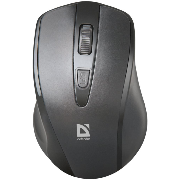Компьютерная мышка беспроводная Defender Datum MM-265, USB, оптическая, 1600 dpi, 4 кнопки, миниатюрный наноприемник Black - изображение 1