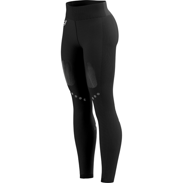 Тайтсы женские для бега Compressport Winter Trail Under Control Full Tight W Black XS (AW00113B 359 0XS) 