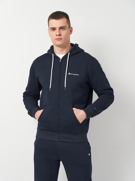 Толстовка на молнии мужская Champion 218289-BS501 S Темно-синяя (8054112583830) 