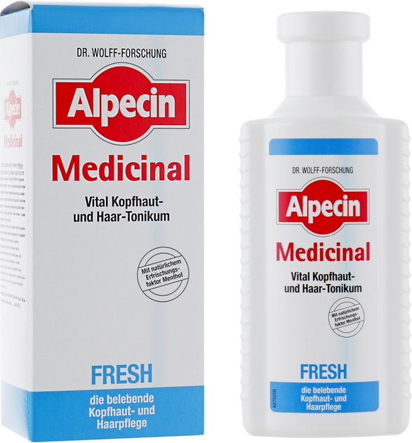 Тонік для шкіри голови Alpecin Med Fresh для чоловіків 200 мл (4008666202147) - зображення 1