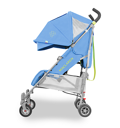 Коляска прогулочная MACLAREN QUEST Marina/Limeade, цвет голубой с салатовым (WD1G040582) - изображение 2