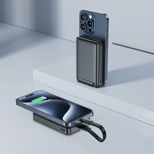 Powerbank Acefast M11 PD30W Qi2 10000mAh Black (6974316282341) - obraz 5