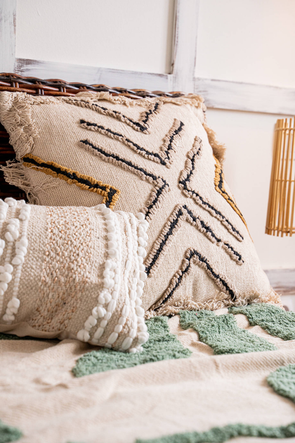 Декоративна подушка Home & Styling Collection в стилі бохо з бахромою 45 x 45 см (8720573541237) - зображення 7