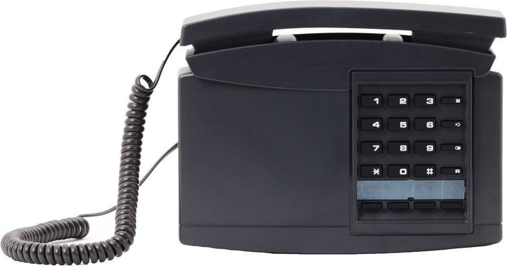 Telefon analogowy przewodowy FMN Wandtelefon B122plus Black (4028176001627) - obraz 1