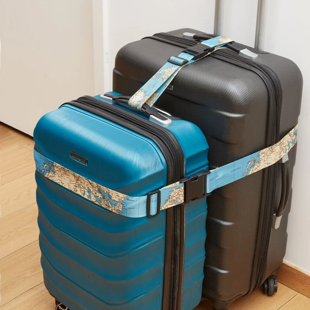 Guma bagażowa Kikkerland World Traveler Luggage Straps 2 szt. (0612615113091) - obraz 3