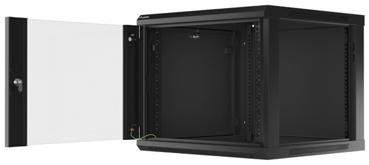 Серверна підвісна шафа Lanberg 19" 9U 600x600 Black (WF01-6609-10B) - зображення 3