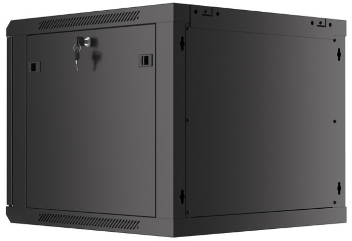 Серверна підвісна шафа Lanberg 19" 9U 600x600 Black (WF01-6609-10B) - зображення 4