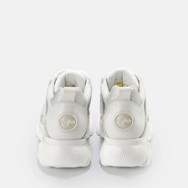 Sneakersy damskie na wysokiej platformie Buffalo Calzature 1630702 41 Biały/Srebrny (4061516514258) - obraz 6