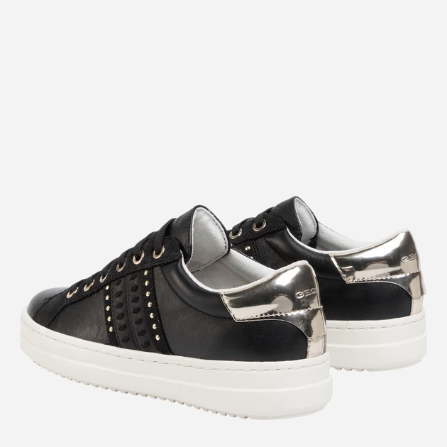 Sneakersy damskie Geox D02FED085BN 37 (4UK) 24 cm Czarne (8054730387452) - obraz 3