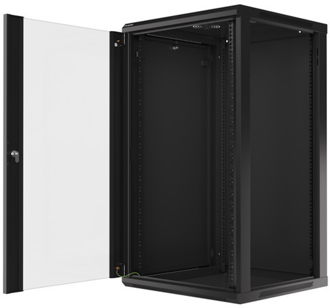 Szafa wisząca serwerowa Lanberg 19" 22U 600x600 Black (WF01-6622-10B) - obraz 4