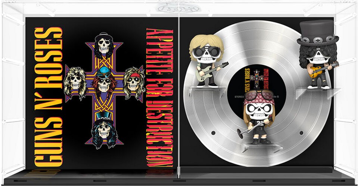 Zestaw figurek Funko Pop! Albums Deluxe Guns N Roses Appetite For Destruction with Hard Acrylic Protector 9 cm 3 szt (889698609920) - obraz 2