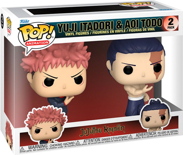 Zestaw figurek Funko Pop! Animation Jujutsu Kaisen Yuji Itadori and Aoi Todo 9 cm 2 szt (889698720410) - obraz 1