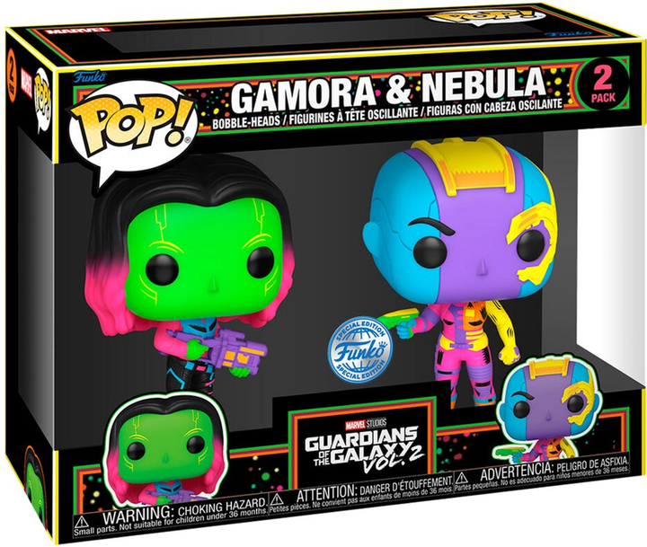 Zestaw figurek Funko Pop! Marvel Studio Guardians of the Galaxy Vol 2 Gamora and Nebula Exclusive 10 cm 2 szt (889698663335) - obraz 1