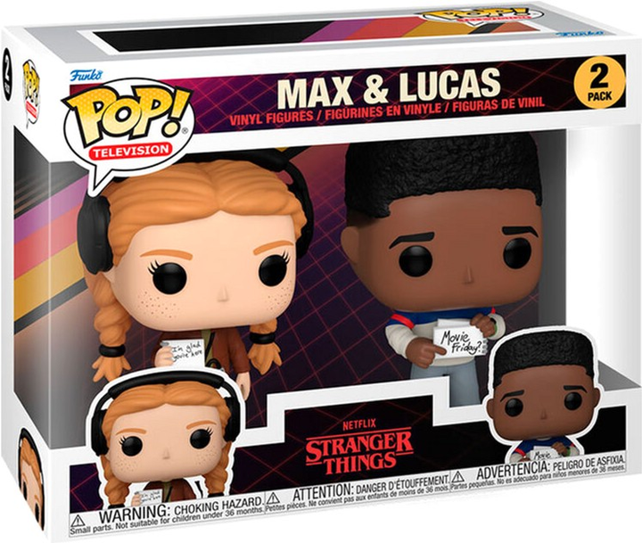 Zestaw figurek Funko Pop! Television Netflix Stranger Things Max and Lucas 9 cm 2 szt (889698801393) - obraz 1