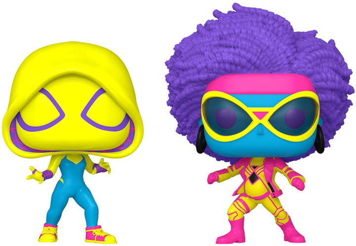 Zestaw figurek Funko Pop! Spider Man Across the Spiderverse Spider Gwen and Spider Woman Exclusive 10 cm 2 szt (889698739375) - obraz 2