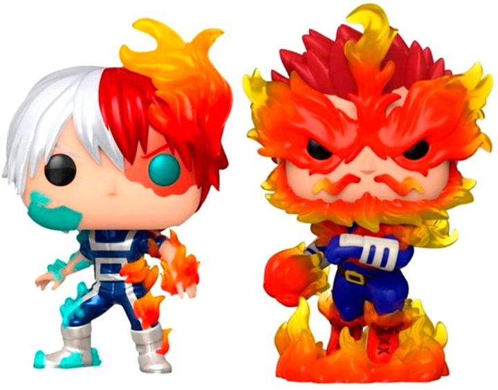 Zestaw figurek Funko Pop! Animation My Hero Academia Shoto Todoroki and Endeavor Exclusive 10 cm 2 szt (889698649933) - obraz 2