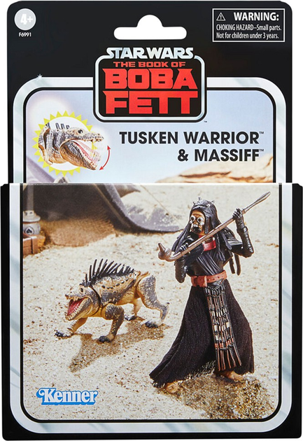 Figurka Hasbro Star Wars The Book of Boba Fett Tusken Warrior & Massiff 9.5 cm (5010996105066) - obraz 1