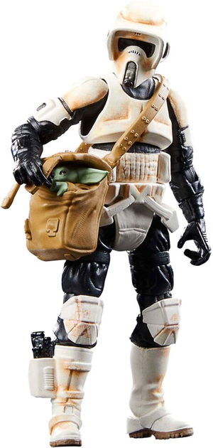 Фігурка з аксесуарами Hasbro Star Wars the Mandalorian Speeder Bike Scout Trooper & Grogu 9 см (5010996126825) - зображення 6