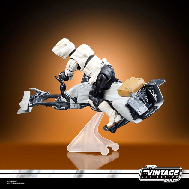 Фігурка з аксесуарами Hasbro Star Wars the Mandalorian Speeder Bike Scout Trooper & Grogu 9 см (5010996126825) - зображення 13