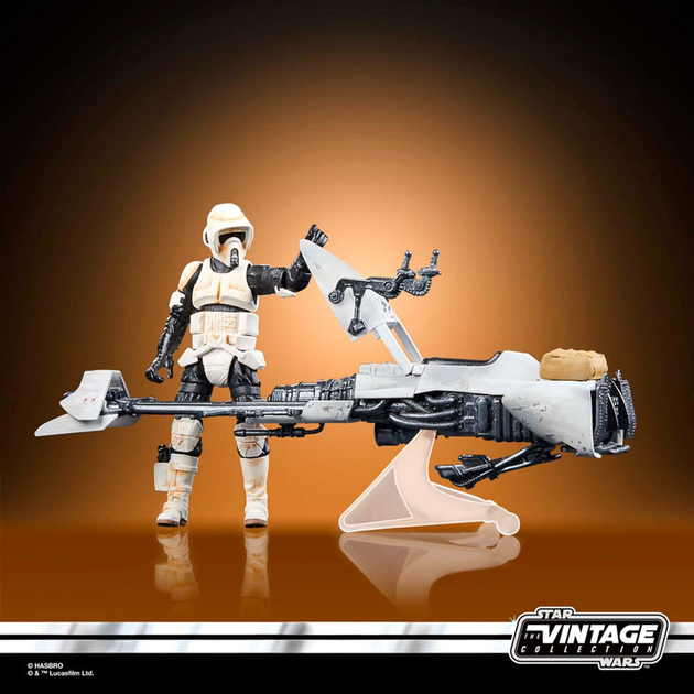 Фігурка з аксесуарами Hasbro Star Wars the Mandalorian Speeder Bike Scout Trooper & Grogu 9 см (5010996126825) - зображення 14