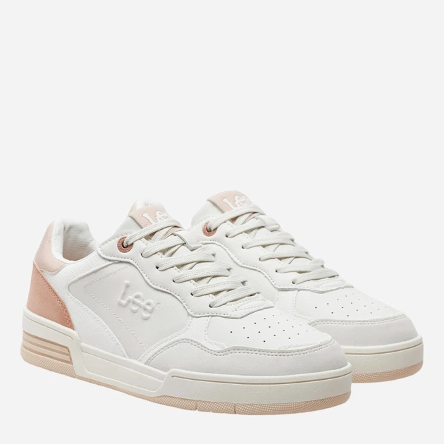 Sneakersy damskie z eko skóry Lee Flare 2.0 Low 50241004.07G 40 Biały/Różowy (5400821956299) - obraz 2