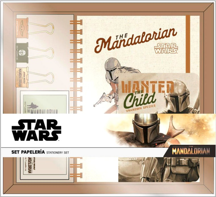 Zestaw piśmienniczy Cerda Star Wars The Mandalorian Yoda Mandalorian and Grogu (8427934487592) - obraz 1