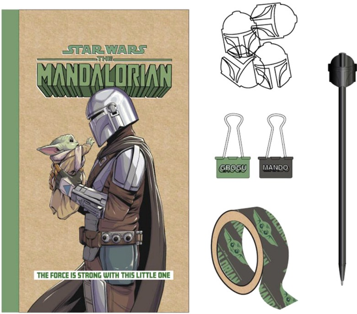 Канцелярський набір Cerda Star Wars The Mandalorian Yoda (8445484121681) - зображення 3