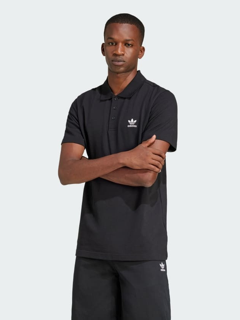 Поло довге чоловіче Adidas Originals Ess Polo Tee JD2439 M Black (4067902643649) - зображення 1
