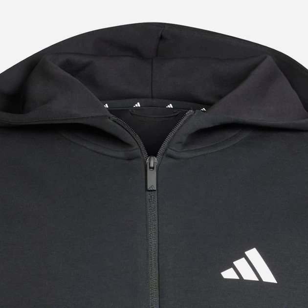 Толстовка на молнии мужская Adidas Not Sports Specific M Fi 3S Fz JD4827 M Черная (4067906121983) - Фото 9 Толстовка на молнии мужская Adidas Not Sports Specific M Fi 3S Fz JD4827 M Черная (4067906121983) - изображение 9
