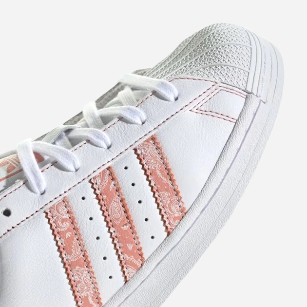 Sneakersy damskie do kostki adidas Originals Superstar W IE3007 37.5 (4.5UK) Biały/Brzoskwiniowy (4066765897947) - obraz 8