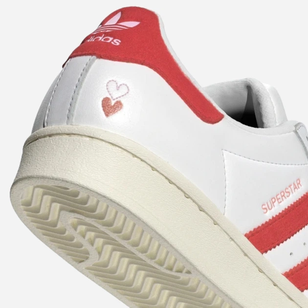 Sneakersy damskie do kostki adidas Originals Superstar W IG5958 41.5 (7.5UK) Biały/Czerwony (4066764086564) - obraz 8