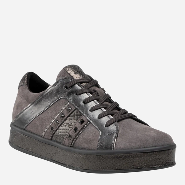 Sneakersy damskie do kostki Geox D16FFC022PV-C9002 39 Ciemnoszare (8050036227652) - obraz 4