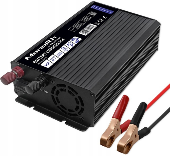 Зарядное устройство для аккумуляторов LiFePO4 AGM GEL SLA 40A 12V Qoltec - изображение 6