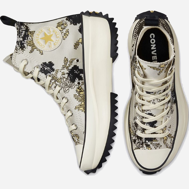 Sneakersy damskie na grubej podeszwie wysokie Converse Run Star Hike 171399C 37.5 (5US) 23 cm Beżowy/Czarny (194433096003) - obraz 4