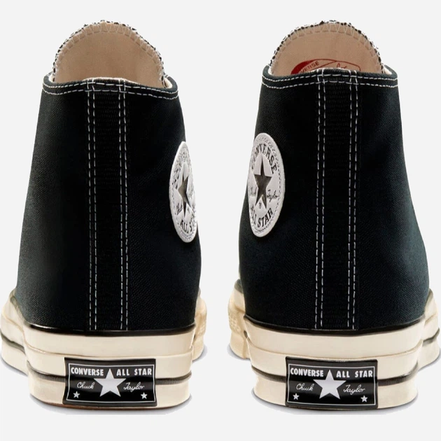 Wysokie Buty sportowe damskie Converse Chuck 70 Canvas 162050C 40 (7US) 25,5 cm Black/Black/Egret (888755675229) - obraz 6