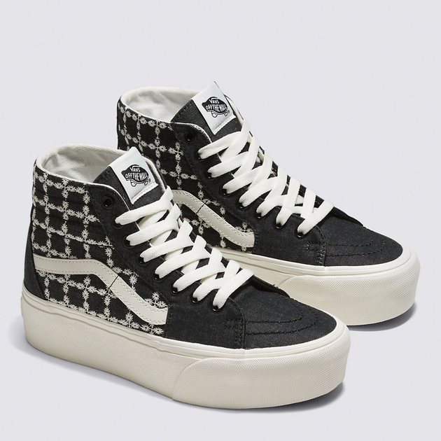 Tenisówki damskie materiałowe na platformie za kostkę Vans Sk8-Hi VN0A5JMKBMA1 41 (10US) 26.5 cm Czarne (196571310560) - obraz 2