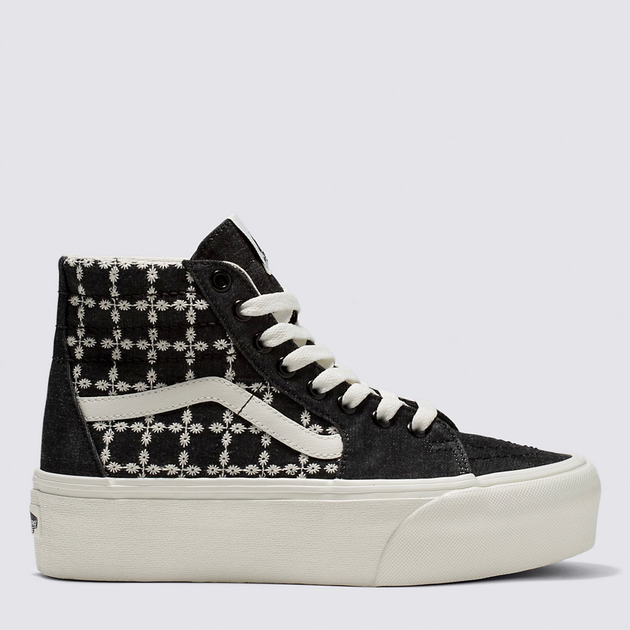 Tenisówki damskie materiałowe na platformie za kostkę Vans Sk8-Hi VN0A5JMKBMA1 38 (7.5US) 24 cm Czarne (196571309700) - obraz 1