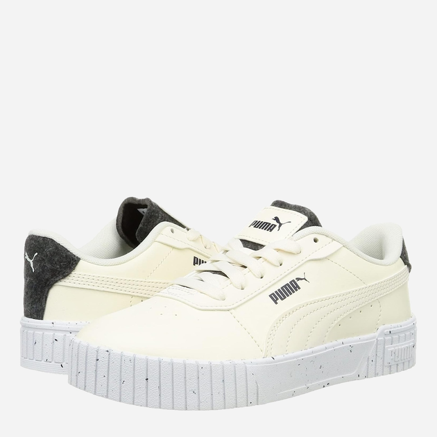 Sneakersy damskie Puma Carina 2.0 38665902 38.5 (5.5UK) 24.5 cm Biały/Jasnożółte (4065449591812) - obraz 4