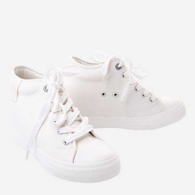 Sneakersy damskie na koturnie Big Star LL274035 37 Białe (5900714605766) - obraz 9