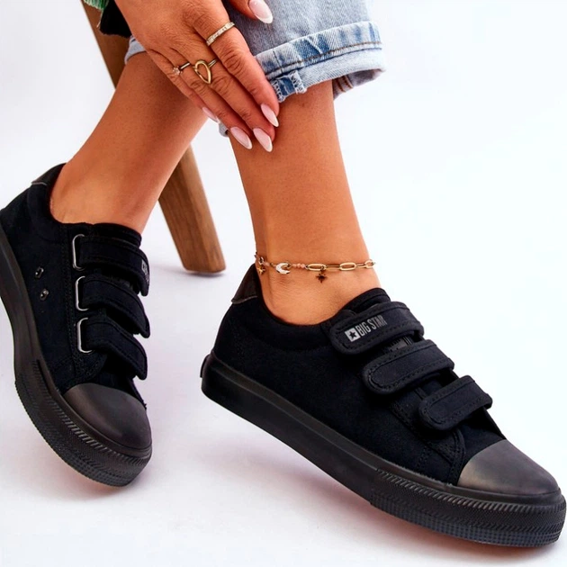 Жіночі кеди низькі Big Star LL274A204 41 Чорні (5900714652647) - зображення 3