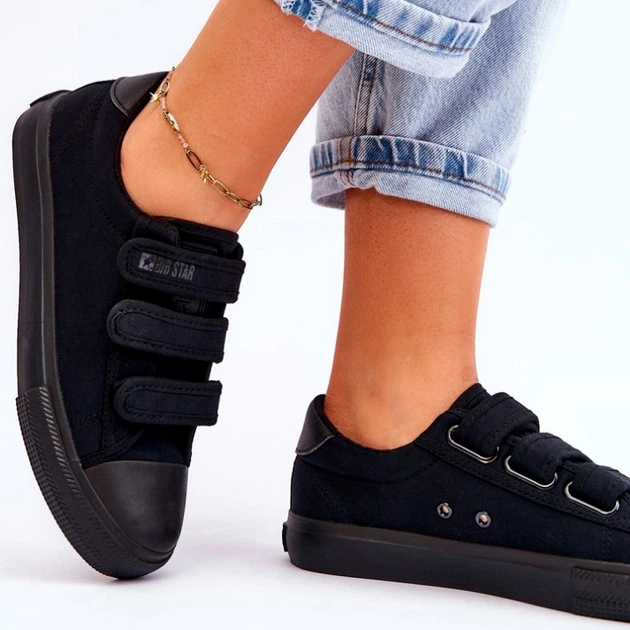 Жіночі кеди низькі Big Star LL274A204 41 Чорні (5900714652647) - зображення 5