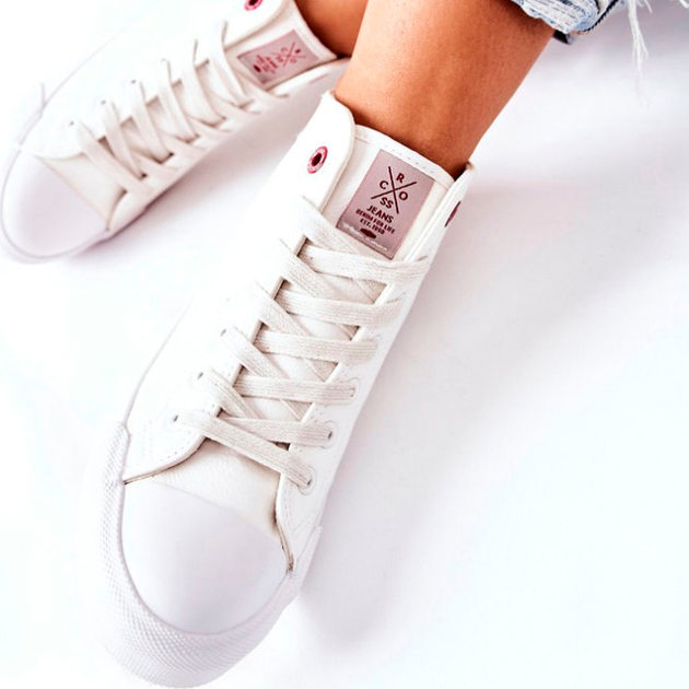 Жіночі кеди високі Cross Jeans II2R4033C 40 Білі (8697319154146) - зображення 8