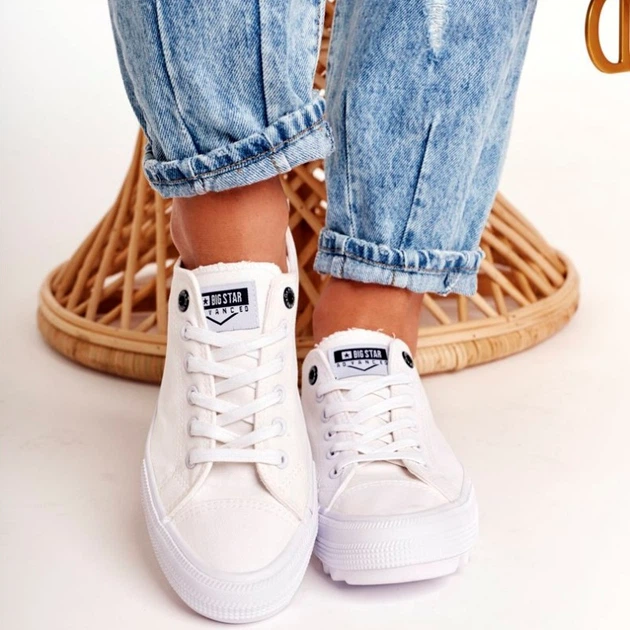 Жіночі кеди низькі Big Star FF274245 37 Білі (5900714192112) - зображення 3