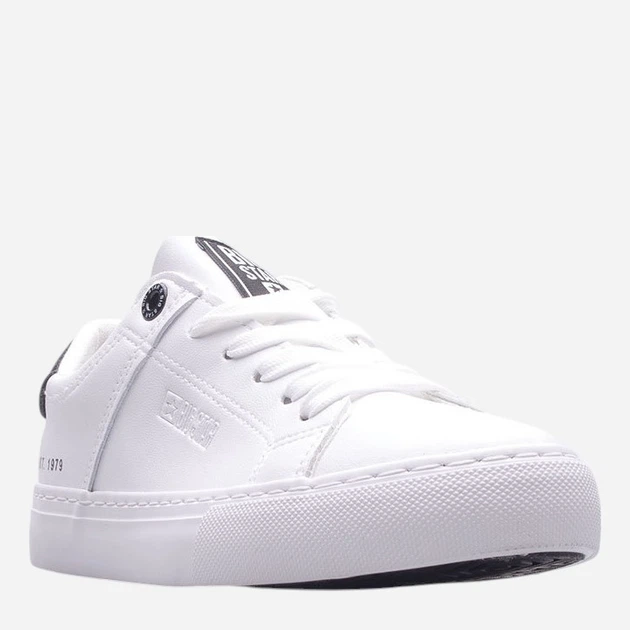 Tenisówki damskie z eko skóry do kostki Big Star JJ274211 39 Biały/Czarny (5900714488185) - obraz 7